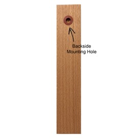 Analog Wall Thermometer with Fahrenheit Scale 7.1 inch tall (Black Finish)