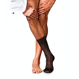 FALKE Men No. 9 Pure Fil D´Écosse Mid-Calf Socks, Brown (Brown 5930), 8-9