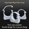 RHQFDM 40 Pieces PPR Pipe Clamps 16mm Tubing Clips White