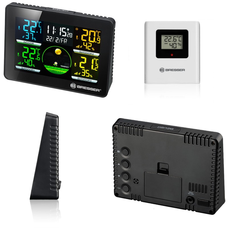 Bresser Quadro NLX Wireless Weather Station with Outdoor Sensor, Thermo