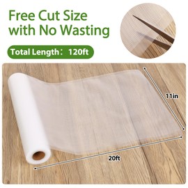 Moretoes Vacuum Sealer Bags, 6 Rolls 11" x 20' Food Vac Bags for Food Storage Saver, Commercial Grade Bag Rolls, BPA Free, Customized Size Bag for Sous Vide Cooking or Meal Prep