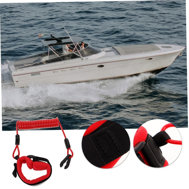 Mikinona Boat Engine Lanyard Harness Safety Cord Emergency Shutoff for