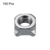 sourcing map Weld Nuts, M8 Square UNC Carbon Steel Machine