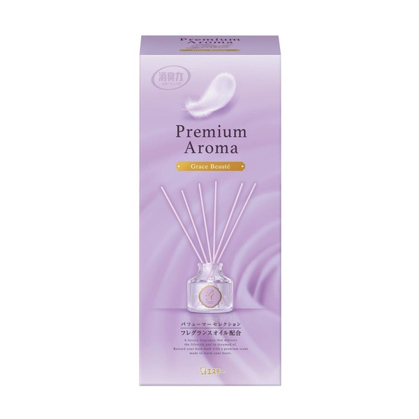 Room Deodorant Power Premium Aroma Stick Air Freshener Diffuser for Entranceways and Rooms, Grace Beaute, 1.7 fl oz (50 ml)