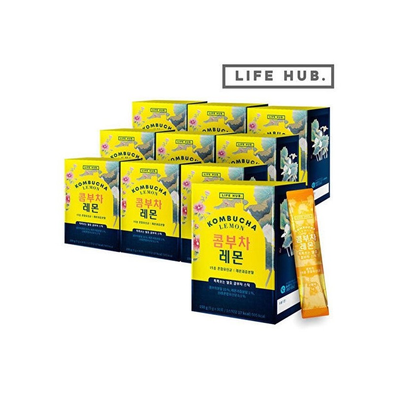 Life Hub [라이프허브]라이프허브 콤부차 레몬 10세트(5g x 300포) 없음