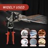 HOUSERAN 10 Inch Aviation Snips, Left Cut Offset Tin Snip,