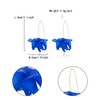 Flyonce Flower Petal Earrings for Women Boho Royal Blue Rose