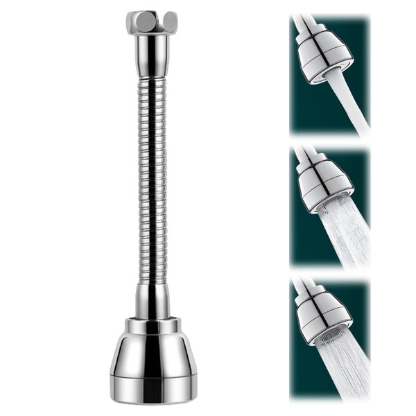 360° Rotating Tap Aerator with 3 Modes, Tap Extension, Multifunctional