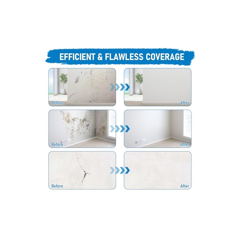 White Paint for Wall, 17.6 Floz Wall Touch Up Paint