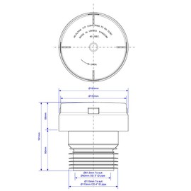 McAlpine Air Admittance Valve 110MM Ventapipe Internal/External VP100E
