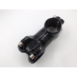 Phalatina Ultra Light Aluminum Carbon Handle Bar Stem 2.4 - 4.7 inches (60 - 120 mm) Mountain Bike Road Bike Beautiful Carbon Pattern Comfortable Cycling (2.8 inches (70 mm) Clear Black)