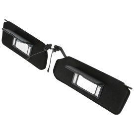 Unbranded Pair Car Sun Visor Shade Shield w/Mirror LED Light for 1997-2004 C5 Corvette NEW