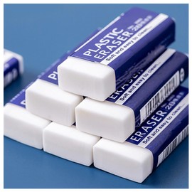 CuiCanfla Pack of 30 2B Erasers, Soft, Simplicity Eraser, Eraser, White for School, Sketching, Arts, Paintings