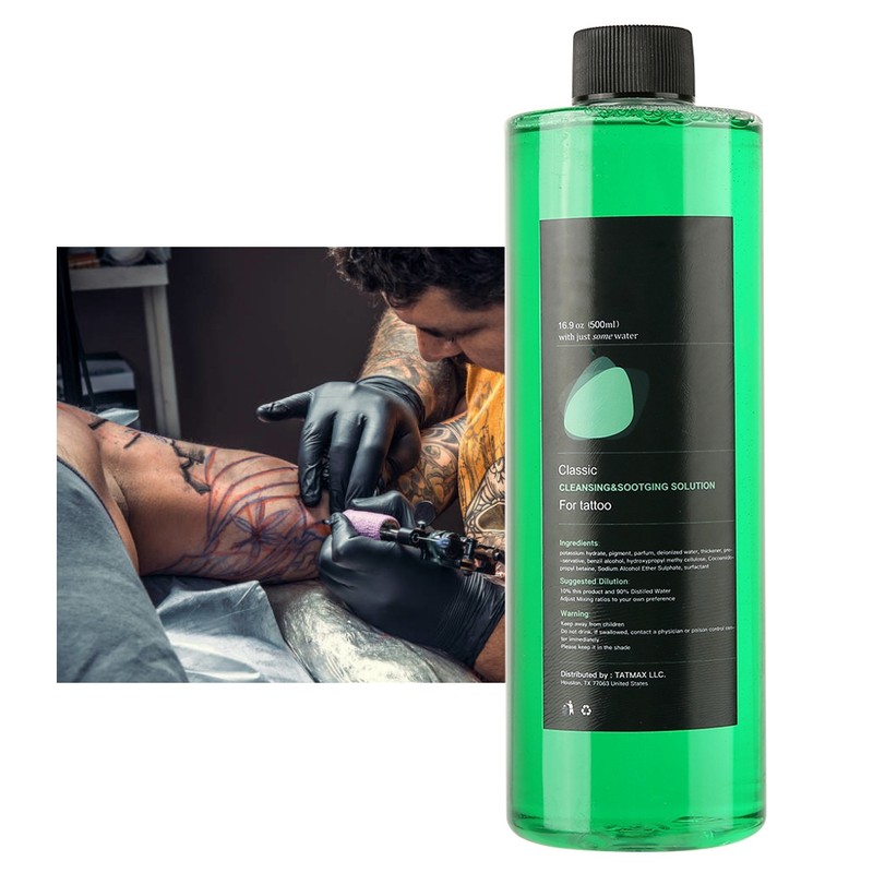 500ml Green Soap Tattoo Cleansing Soothing Solution Skin Clean Tattoo