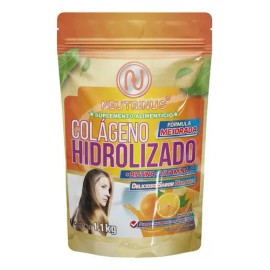 Suplemento Colágeno Hidrolizado Con Biotina Y Vitamina C Naranja