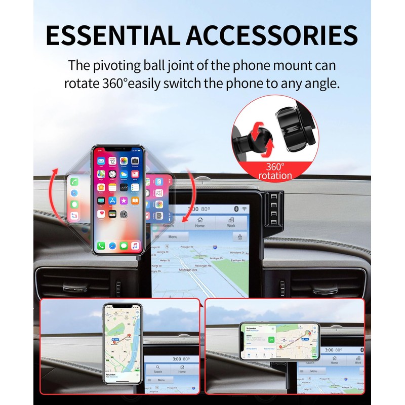 Car Phone Holder for Ford Explorer 2020-2024 10.1" Screen Magsafe