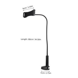 SHINEOFI Gooseneck Phone Holder with Flexible Long Arm for Bed Adjustable Clamp Stand for Tablets and Phones Lightweight Design for and Use Anywhere