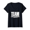 Team Carmela Name, Cheer for Carmela Support V-Neck T-Shirt
