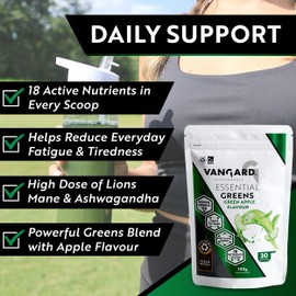 Vangard Performance - Greens Powder - Green Apple Flavour