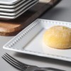 Wareland Embossed Ceramic Appetizer & Dessert Plates - Set of