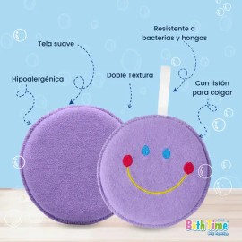 Esponja Baño Bebé Suave, Divertido, Piel Sana. Carita Feliz