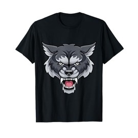 Wolf or Werewolf Angry Cartoon Character T-Shirt