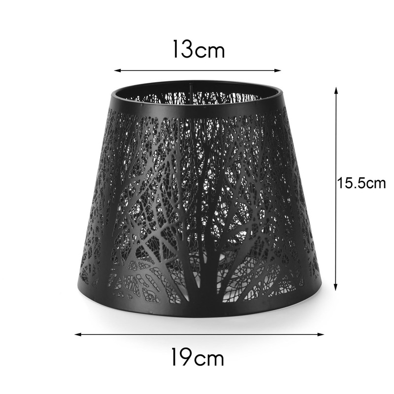 Aswalling Small Lamp Shade, Metal Lampshade with Pattern of Trees