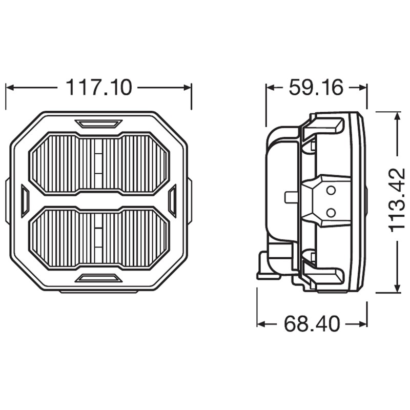 OSRAM LEDriving® Cube PX2500 Ultra Wide, LEDPWL101-UW, Off Road, LED