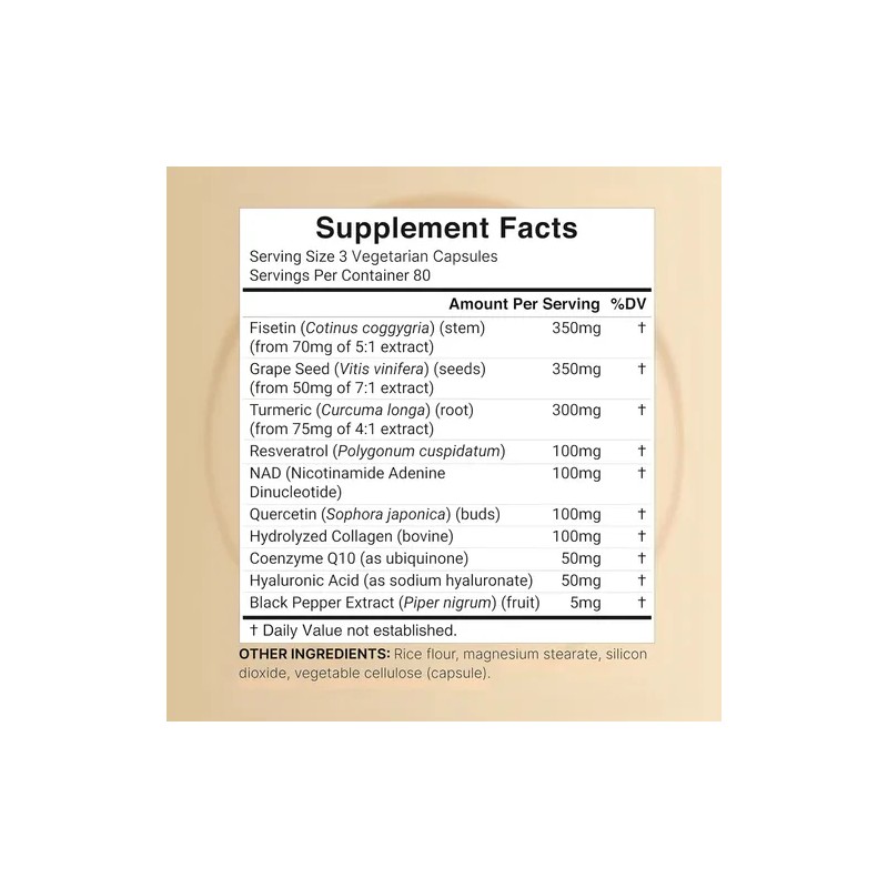 Nad Complex 1500 Mg + Resveratrol + Acido Hialuronico 240cps