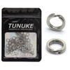 TUNUKE TUNUKE Split Ring Fishing Flat Ring Assist Hook and