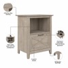 Pemberly Row Lateral File Cabinet with Shelf in Washed Gray
