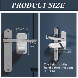 Kettion Multifunctional Child Safety Lock Pack of 4 Door Handle Lock Child Safety Door Window Lock Children Oven Child Safety Window