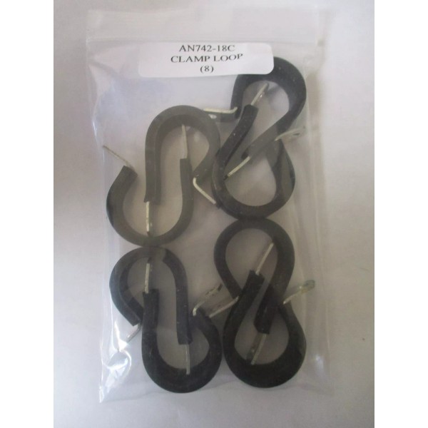 Aeronautical Standards AN742-18C Clamp Loop 1" I.D. - Lot of