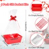 MADHOLLY 6Set Baskets for Gifts Empty - Sturdy Kraft Gift