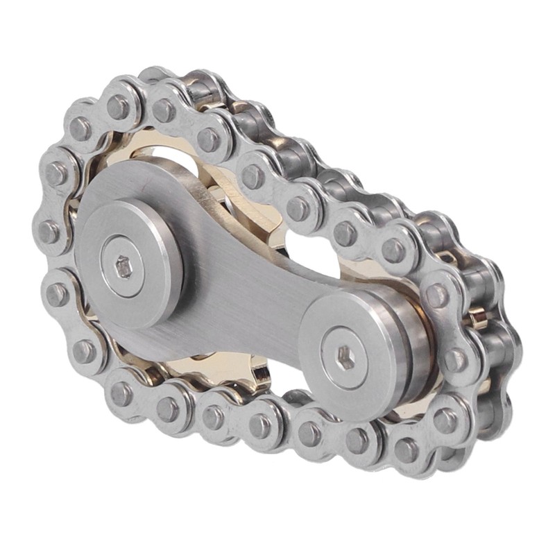 Stainless Steel Fidget Sprocket Toy Children Gears Linkage Bike Chain
