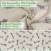 Fabric Tablecloth Washable Table Linen Tablecloth Cotton Polyester Lavender Beige