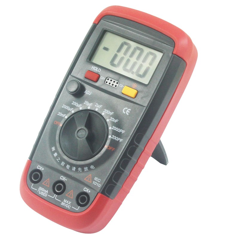 Digital Capacitance Meter 1999 Count Capacitor Tester 0.1pF - 20000uF