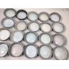 antique zinc lids milk glass lined Boyds atlas or ball
