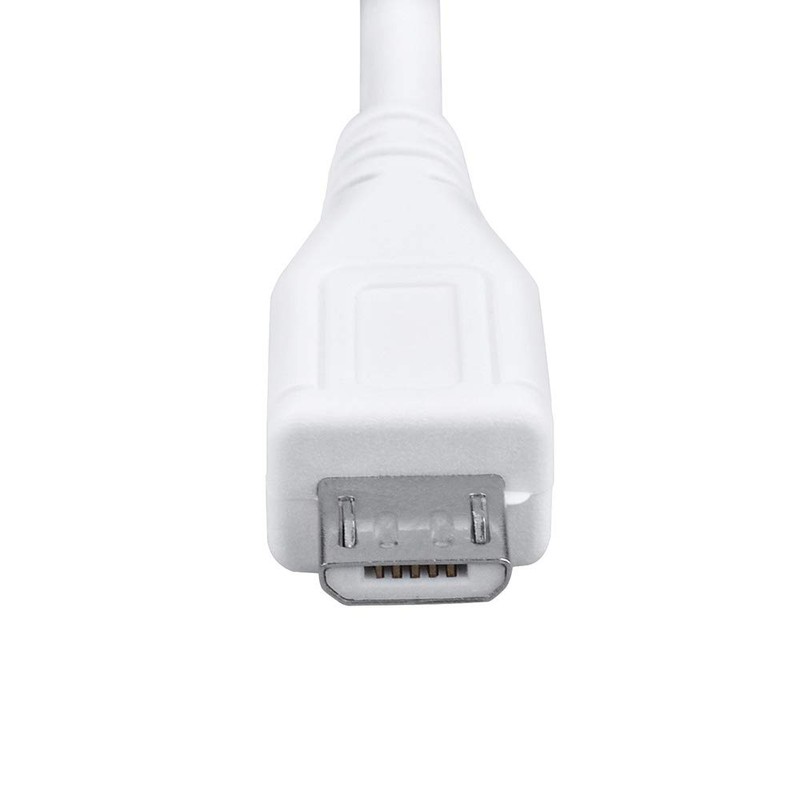 K-MAINS 5ft White Micro USB Data Sync Cable Charging Cord