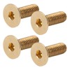 50Pcs Flat Hex Socket Screw Copper Countersunk Head Fastener Hardware