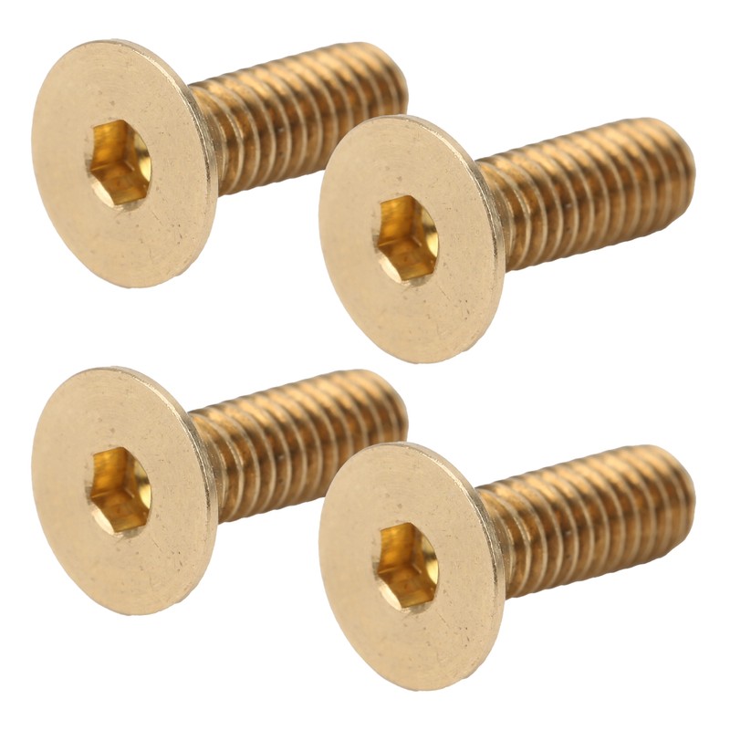 50Pcs Flat Hex Socket Screw Copper Countersunk Head Fastener Hardware