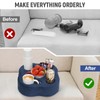 HEALSTOK Couch Cup Holder Pillow, Sofa Organizer Caddy Bed Refreshment