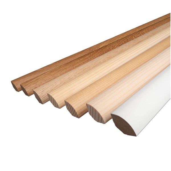 REESE Quarter Rod Cover Strips, Skirting Boards, 14 x 14