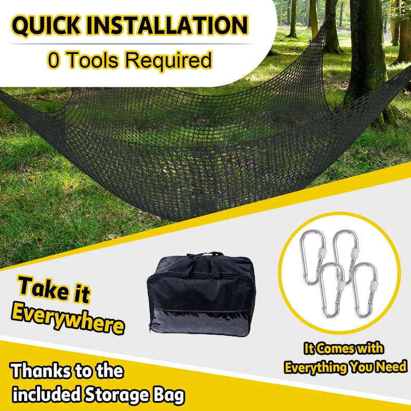 Climbing Net for Kids - 14.8FT x 9.9FT Double Layers