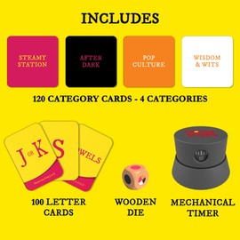 One Hot Minute - 60 Seconds of Pandemonium for Adults, Hilarious, Fast-Paced, and Quick Thinking Card Game for Game Night, Parties, & Gatherings, 2-5 Players, Ages 18+