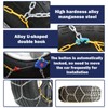 ​​NEOCHIAEVO Auto Tightening Snow Chains Tire Chains, 1-Minute Quick Install,