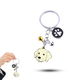 Luoyuanjia 1 PCS Dog Keychain Cute Dog Claw Keychain Golden Retriever Keychain Dog Memorial Keychain Gifts for Best Friends