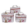 Misorel Set 3 Piezas Neceser Cosmetiquera Diseño  D/ Moda Cosméticos
