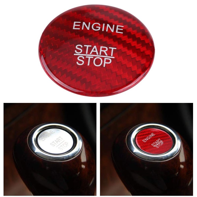 Yosoo Replacement Carbon Fiber Engine Start Button for ABC GLC