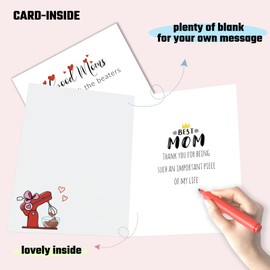 Mother's Day Cards for Mom - Funny Mothers Day Gifts for Mother from Daughter Son - Funny Mom Birthday Card- Mother Birthday Card